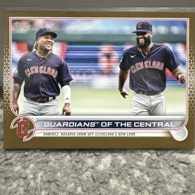 2022 Topps Update - Veteran Combos Jose Ramirez, Amed Rosario #US302 Gold /2022