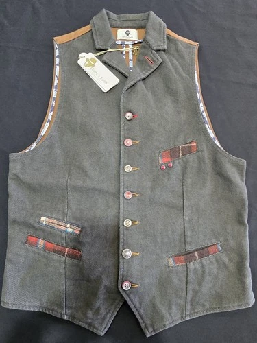 Garry's Earth Vest Handcrafted Made In Italy Size M Cod.36 image 2