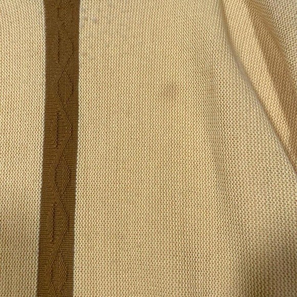 Vintage Richman Brothers Orlon Acrylic Yellow Short Sleeve Mock Neck Sweater M