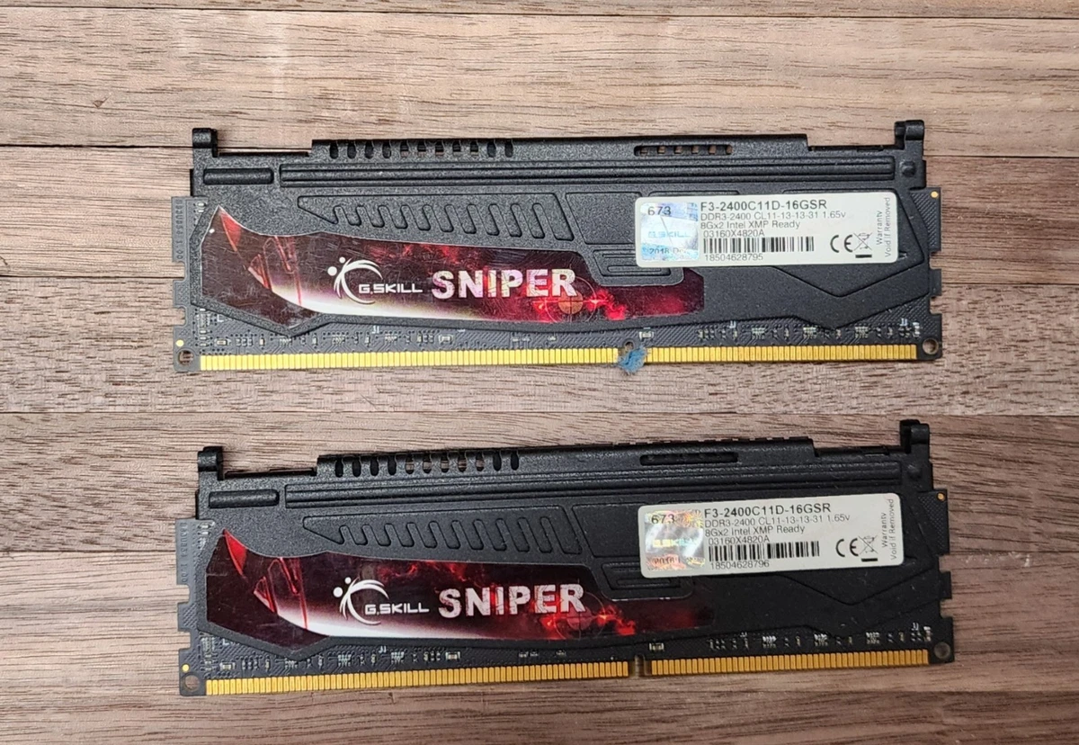 KIT RAM G.SKILL RIPJAWS X 8go 8gb 2 x 4go 4GB 2400mhz F3-2400C11D-8GXM