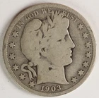 VG 1903 O Barber Half Dollar