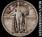 1920 Silver Standing Liberty Quarter - Scarce  Better Date  No Reserve  #J8349