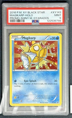 2016 Magikarp Holo Black Star Promo Shiny M.Gyarados PSA 9 Pokemon (1st)