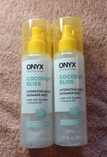 2 ONYX Coconut Bliss Hydrating Shimmer Mist 6.5 Oz Each J55