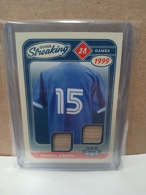 2025 Shawn Green Going Streaking Dual Bat #/7 leaf lumber
