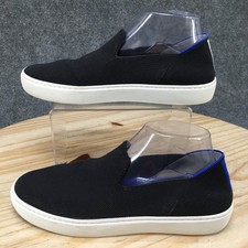 Rothys The Original Slip On Shoes Womens 8.5 Sneakers Casual Low Knit Black