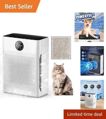 Multi-Functional Air Purifier for Bedrooms & Offices - Real-time Quality Display