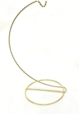 Twisted Gold-toned Ornament Stand