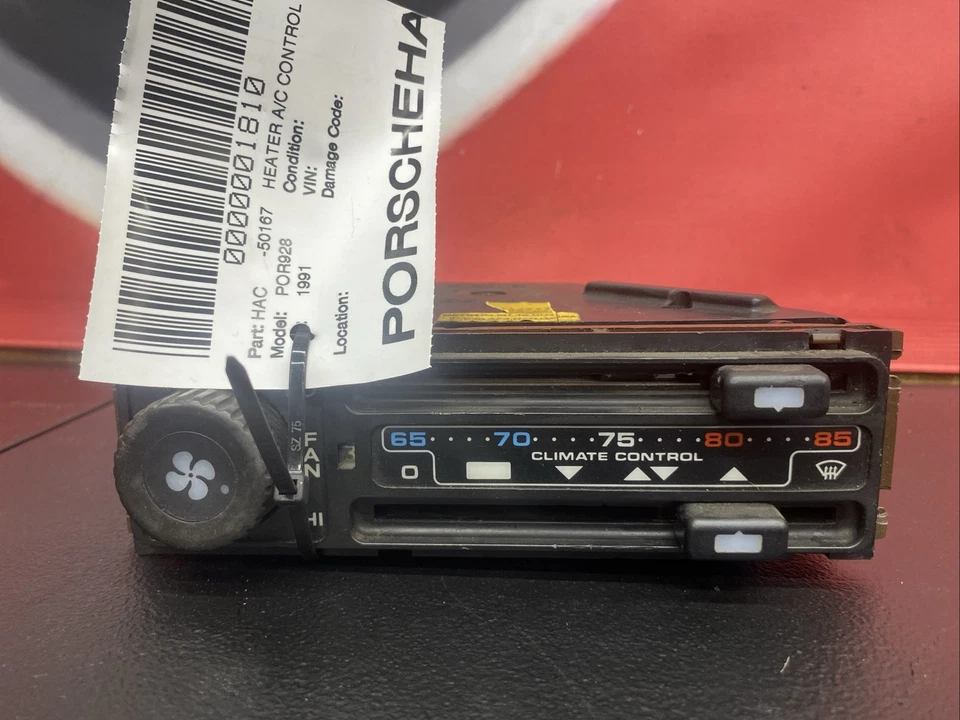 Porsche 928 1991 calefacción aire acondicionado control 92857306007 Foto 2 de 4