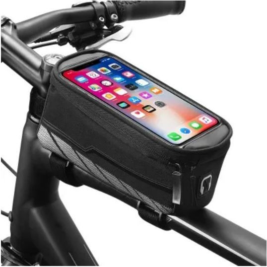 Borsa per bicicletta impermeabile per smartphone foto 3