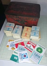 Union Leader Cut Plug EMPTY Tobacco Tin For Smoking & Chew Box W/ephemera 