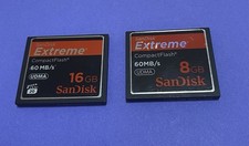 SanDisk Extreme CompactFlash 16GB, 8 GB Memory Card 60MB/S 2 pack 