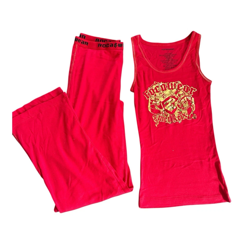 Rocawear! Top rojo vintage y bolígrafo para mujer! ¡Nuevo! ¡Algodón! Talla S ¡Hallazgo real! Foto 3 de 4