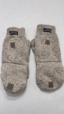 Thinsulate-lined Ragg Wool Convertible Mittens Glommits Women's