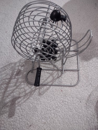 deluxe metal bingo cage With 19 Bingo Balls - Picture 2 of 4