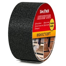 Anti Slip Tape Black 2 in X 20FT Non Skid Tape for Stairs Outdoor Indoor, Best G