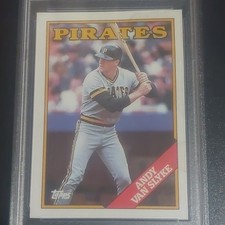 1988 Topps Andy Van Slyke #142 Pittsburgh Pirates Base Set PSA 4