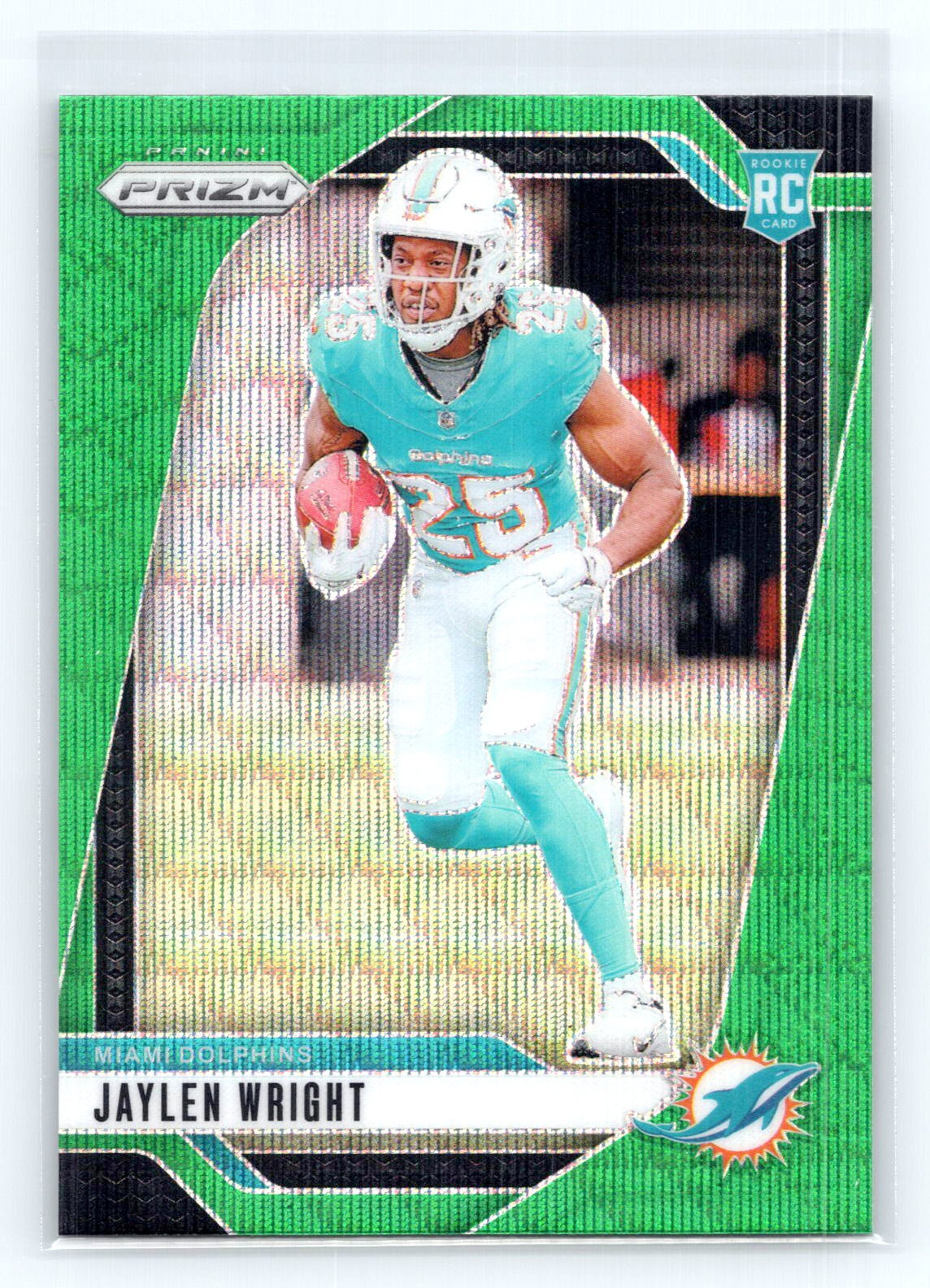2024 Panini Prizm #348 Jaylen Wright Green Wave