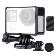 Frame Mount Case for GoPro Hero 4 3 3 with Lens Cap and Side Door Cap Protec...