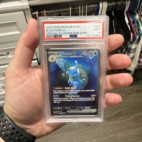 Blastoise ex 200/165 PSA 9 Special Illustration Pokemon 151 SV ENGLISH MINT