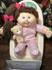 Cabbage Patch Girl/ Brown Hair with Auburn highlights/blue Eyes/CLEANED/certific