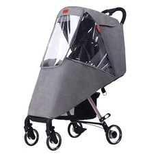 Universal Rain Cover for Baby Stroller Waterproof Windproof Rainy Grey