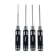 Apex RC Products 4pc 1.5mm 2.0mm 2.5mm 3.0mm Metric Allen Key Set #2740