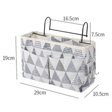 Tasca Da Comodino In Feltro Marrone - Organizer Per Letto E Divano, 82x31 Cm - Foto 2