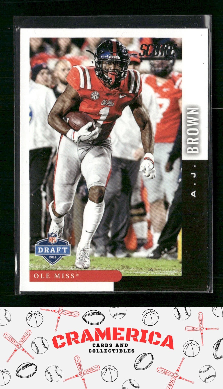 A.J. Brown 2019 Score NFL Draft 2019 #DFT-10 Ole Miss Rebels
