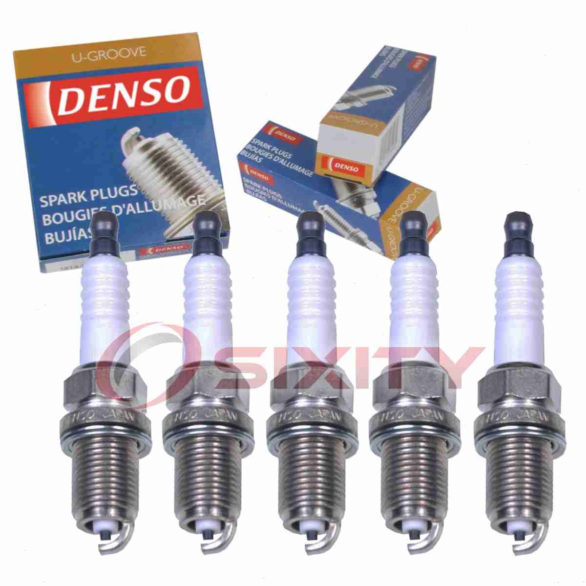 5 pc Denso Standard U-Groove Spark Plugs for 2004-2006 Volvo S80 2.5L L5 yc