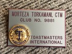 TOASTMASTERS INTERNATIONAL Pin - CLUB NO. 9881 - PITTSBURGH, PENNSYLVANIA — photo 1