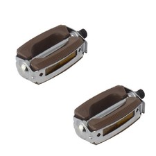 BICYCLE BROWN KRATE PEDALS CRUISER LOWRIDER CHOPPER, 9/16"