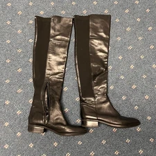 Sam Edelman Women's 8.5 Pam Over the Knee Boots Panel Horse Block Zipper Riding