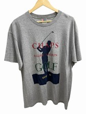 VINTAGE CHAPS Ralph Lauren Shirt Adult L Grey Golf Graphic Made In USA Mens