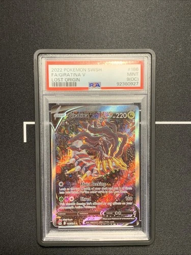 Giratina V (Alternate Full Art) 186/196 Swsh11: Lost Origin PSA 9