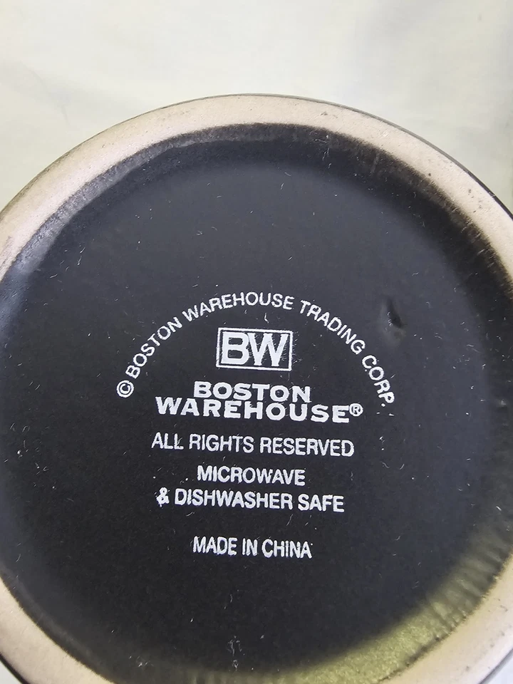 Juego de 4 tazas de cerámica apilables Boston Warehouse Trading Corp Foto 3 de 4