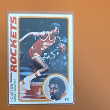 Topps 1978-79 Moses Malone #38 Houston Rockets Rookie NBA Basketball Card. rookie card picture