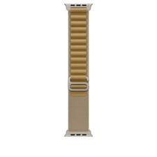 Apple Watch Alpine Loop Band - Tan 49mm - Natural Titanium Finish - Small - OEM