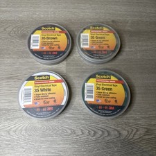  3 NEW Rolls 3M Scotch 35 Electrical Tape Lot Of 4- 3/4" x 66' x 7 mil - USA