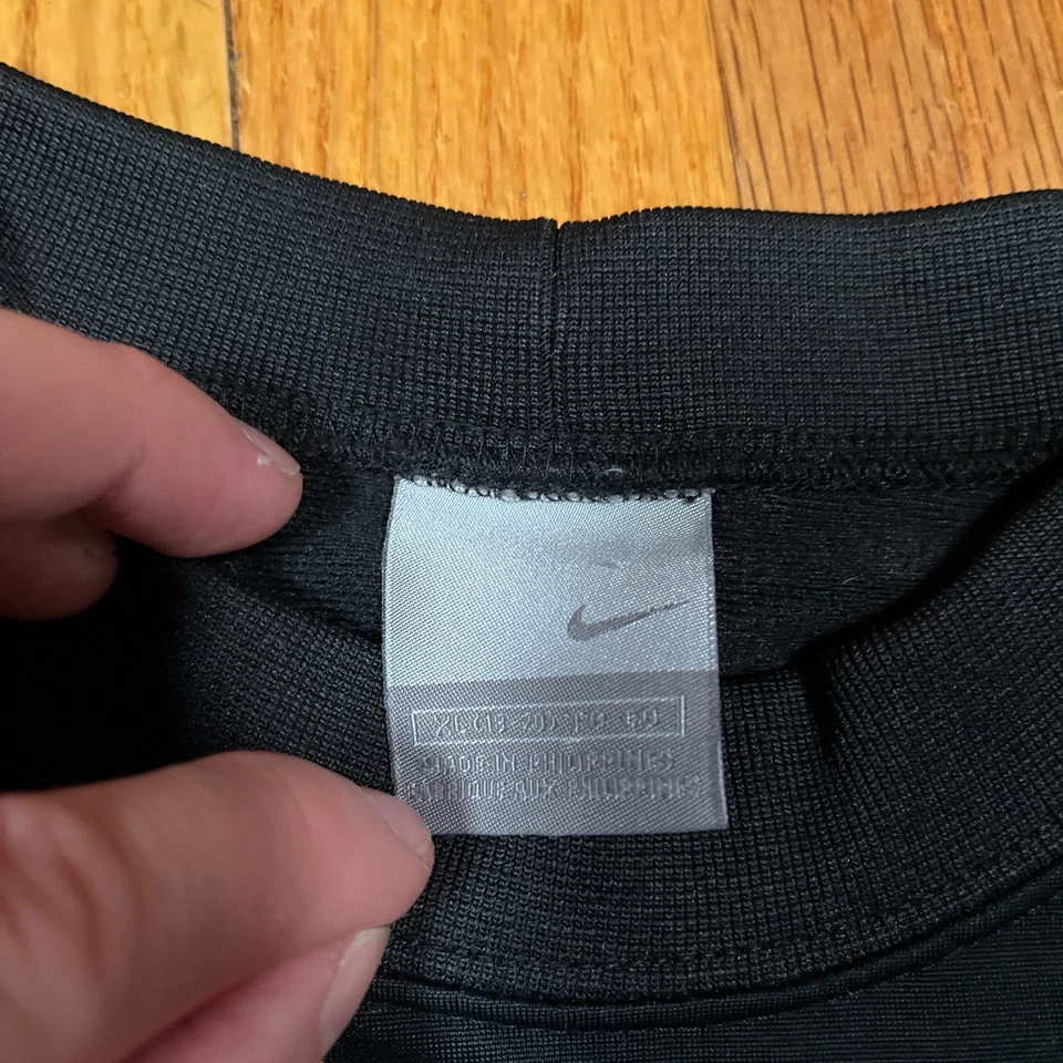 Nike Shirt Youth Long Sleeve Jersey Y2K Gray Tag Spellout Kids XL Vintage - Image 3 of 4