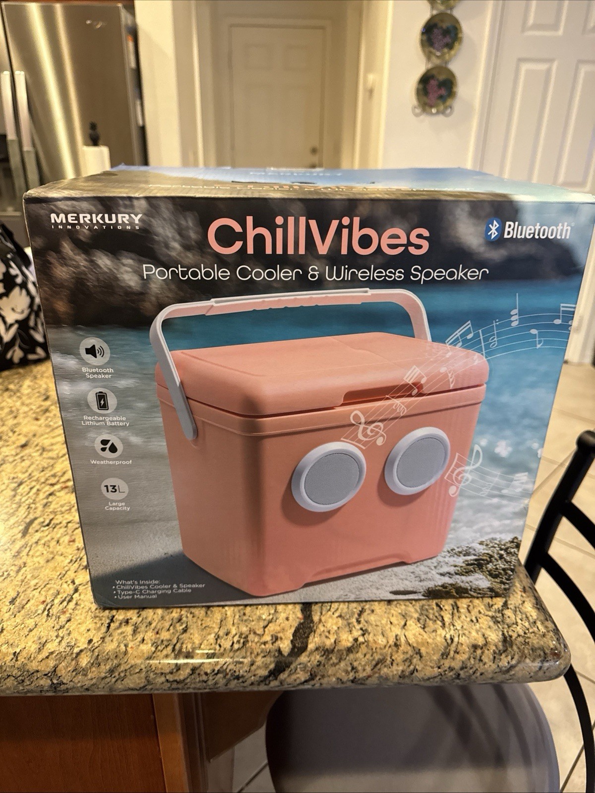 Merkury ChillVibes Portable Cooler & Bluetooth Wireless Spea