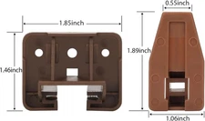 2 Pack Drawer Replacement Part For Center Mount Slides Plastic Guides Dresser
