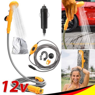 12V Akku Camping Dusche Brause Tauchpumpe Auto Gartendusche Outdoor Autodusche