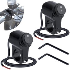 Motorcycle Handlebar Switch 12V, Waterproof Motorcycle Light Toggle Switch  ...