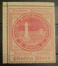 Deutsche Seepost Ozeanreederei Michel 8 ungebraucht*,