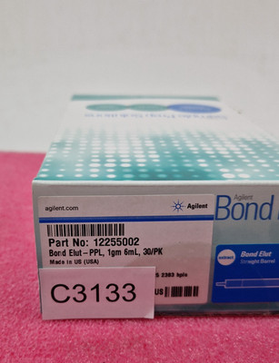 Agilent Technologies No;12109206 Bond Elut Plexa ,200mg,6ml,30/pk  C  3133   181