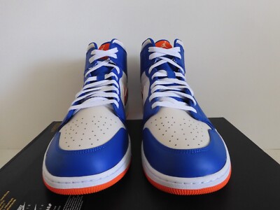 NIKE AIR JORDAN 1 MID GAME ROYAL BLUE-RUSH ORANGE 