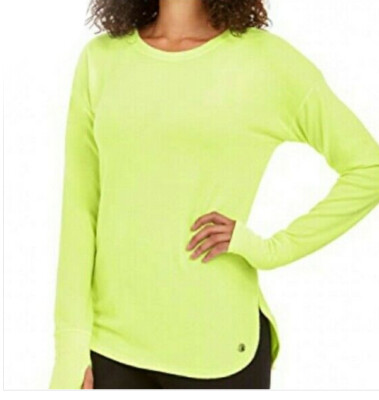 Ideology regular and Plus Size Long-Sleeve T-Shirt with thunbholes Barbell