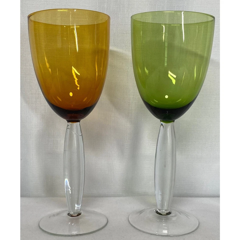 Juego de 4 copas de agua de vino con copa tono joya Noritake Foto 3 de 4