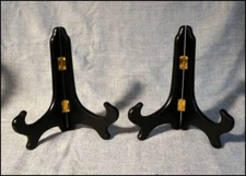 2 Wooden Folding Plate Display Stand Photo Picture Easel Frame Holder 7 in #N850